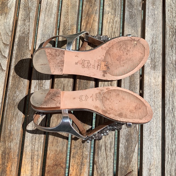Boden Embellished silver sandals - Picture 3 of 10